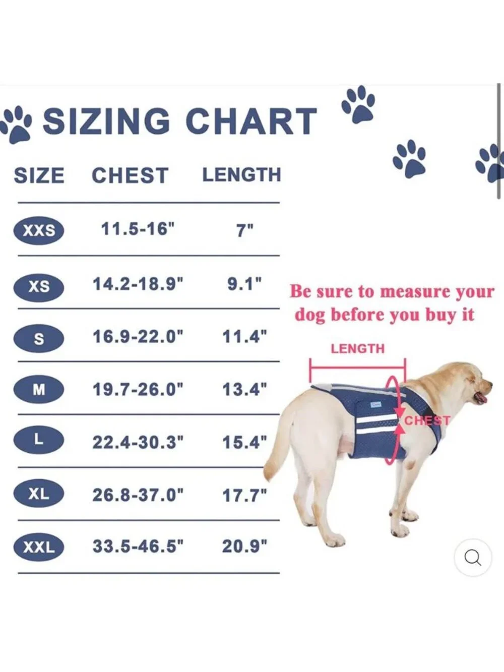 NEW Yrenoer brand dog anxiety vest LARGE